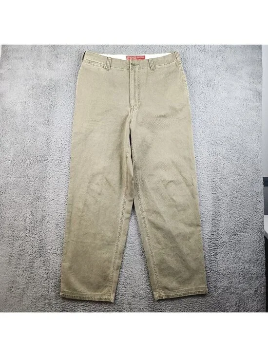 Vintage Abercrombie & Fitch Pants Mens 33L Y2k Wide Leg Baggy 00's Grunge Skater - Picture 1 of 10